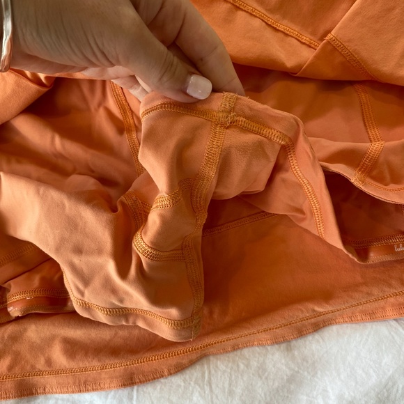 LULULEMON Pace Rival Skirt Mid Rise - Golden Apricot - Picture 4 of 6
